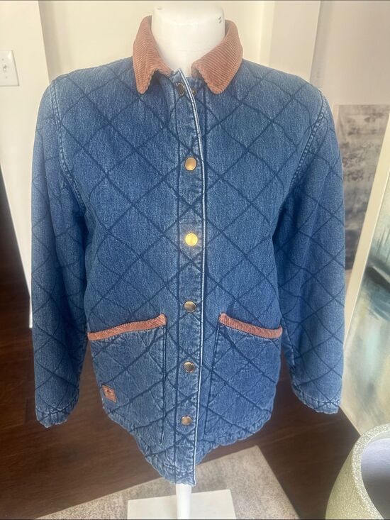 Ralph Lauren Jackets & Blazers - Ralph Lauren Vintage 1990’s Quilted Denim Barn Jacket S (petite)